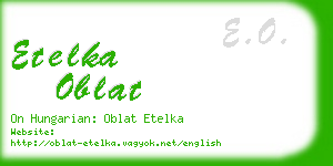 etelka oblat business card